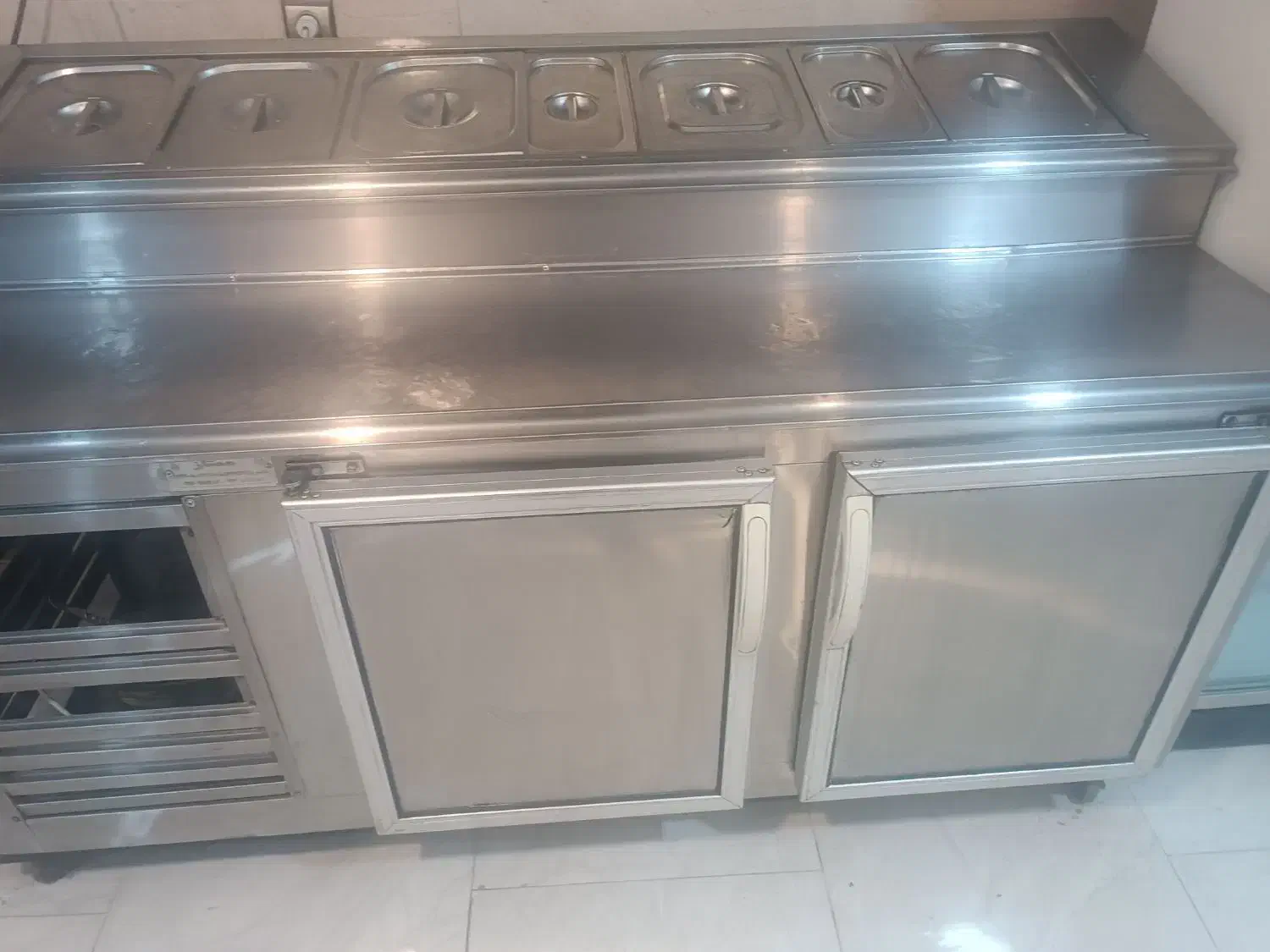 تاپینگ زیر یخچال و فریزر ده لگنه ۲ متری