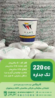تولید و چاپ لیوان و ظروف کاغذی (کاپ اِکس)