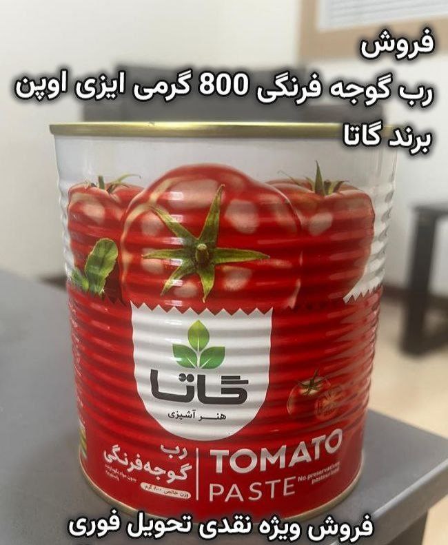 فروش رب گوجه فرنگی ۸۰۰ گرمی گاتا