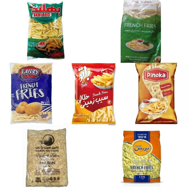 فروش عمده سیب زمینی نیمه آماده (فرنچ فرایز)