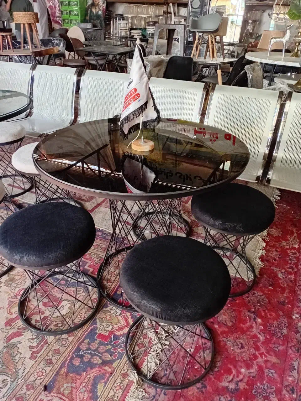 پخش میز و صندلی کافه ای مدل حصیری( تک و عمده)